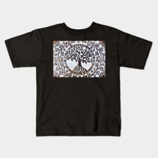 Tree of life Carving Kids T-Shirt